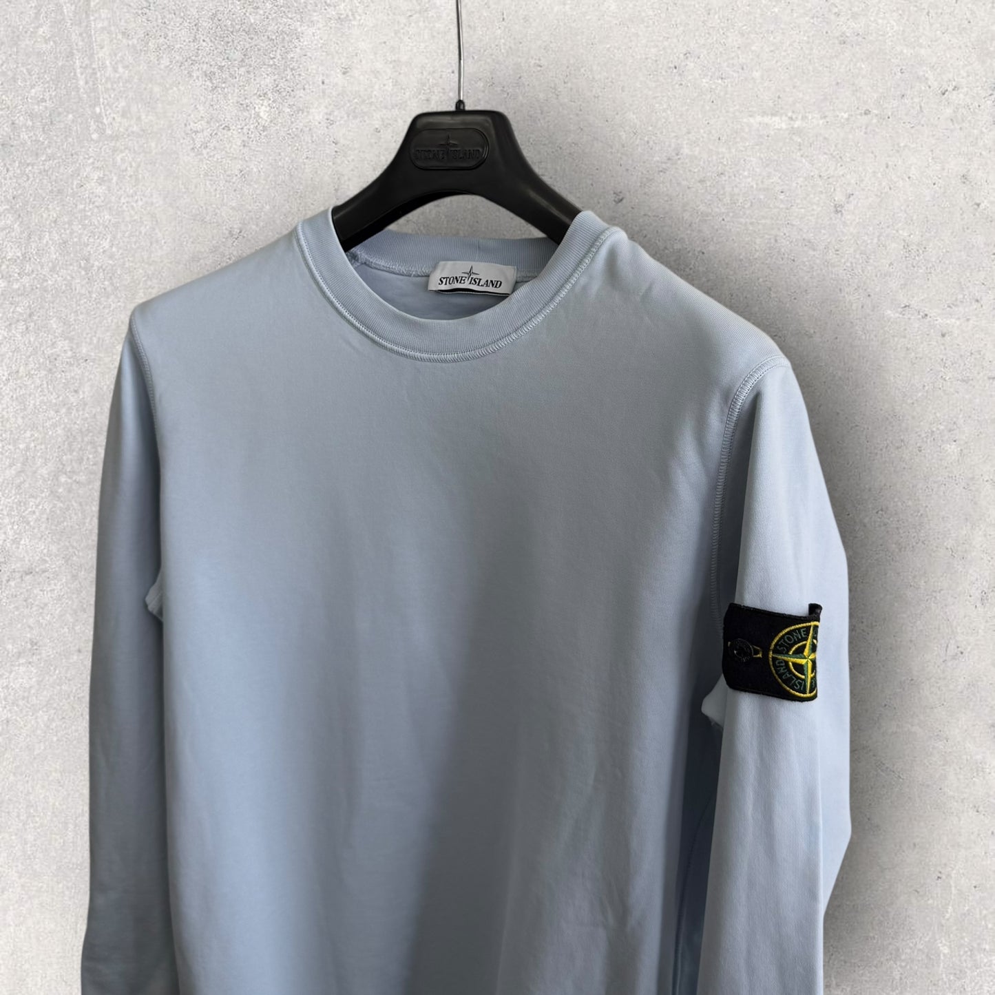 Stone Island Baby Blue Jumper (M, 22”)
