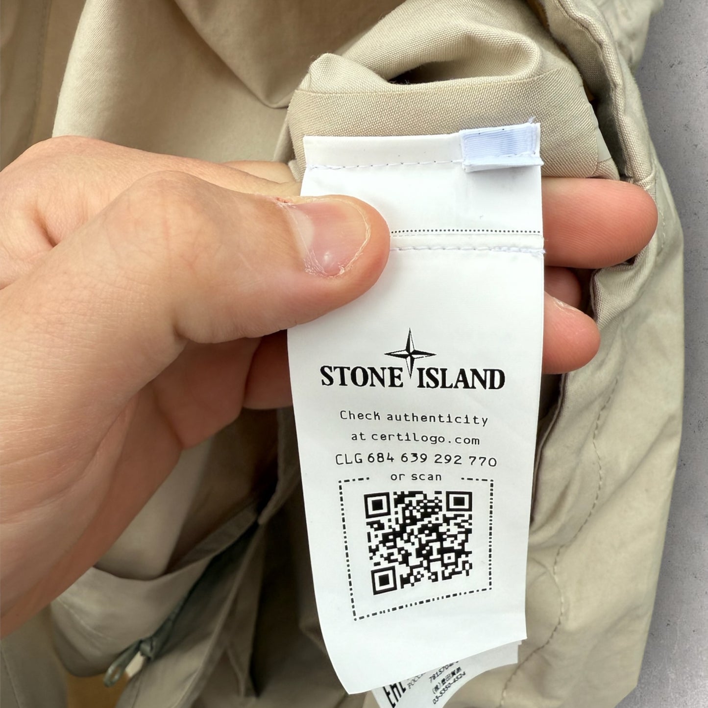 Stone Island O-Ventile Ghost Trench Coat (M, 24”)