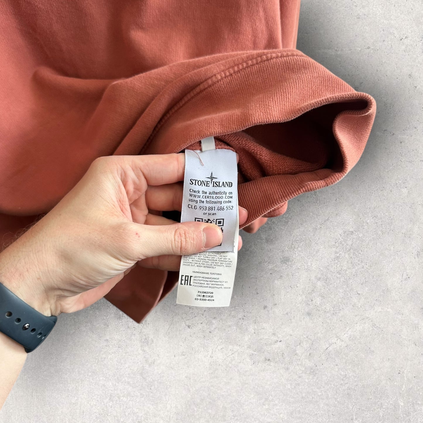 Stone Island Coral Sweatshirt (L, 22.5”)