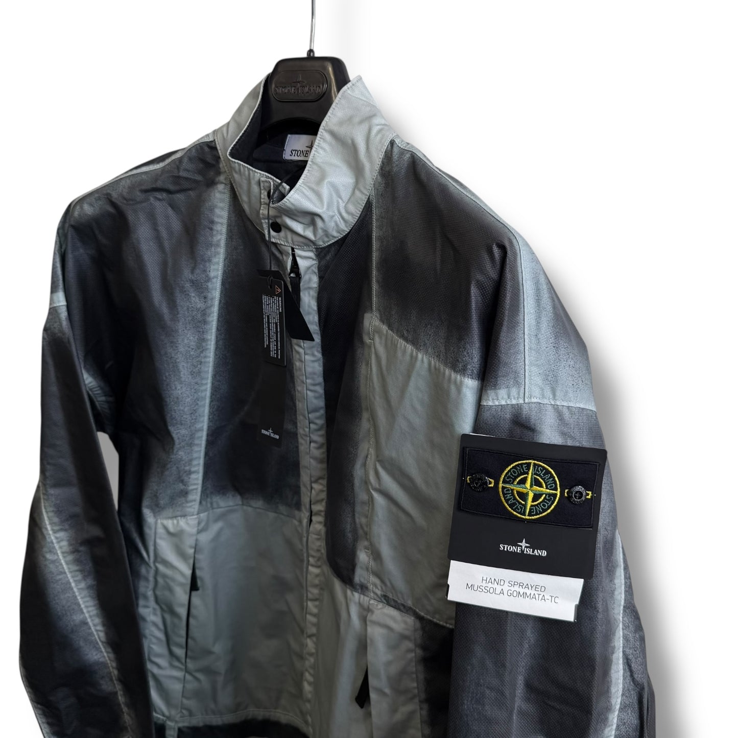 Stone Island Hand Sprayed Mussola Gommata-TC (XL, 25”)