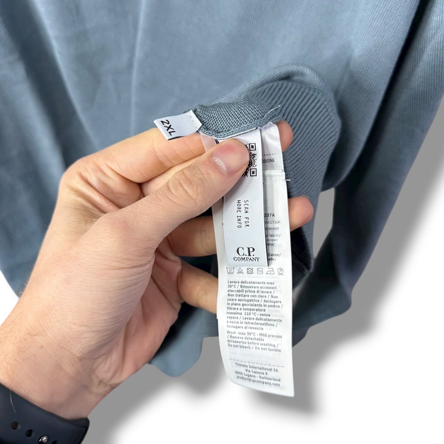 CP Company 1/4 Zip Knit (XXL, 25”)