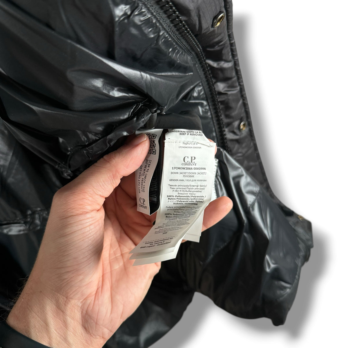 CP Company DD Shell Down Coat (3XL, 28.5”)