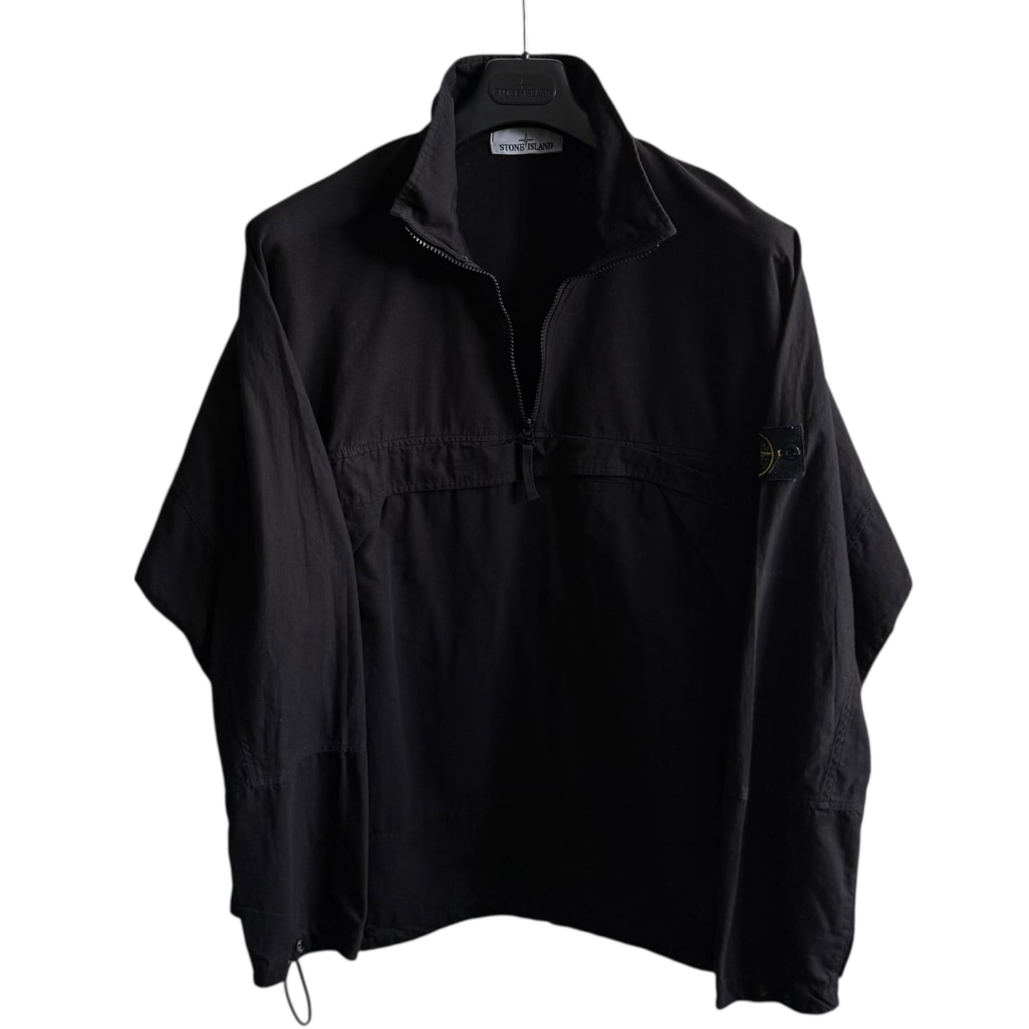 Stone Island 1/4 Zip Smock (L, 25.5”)