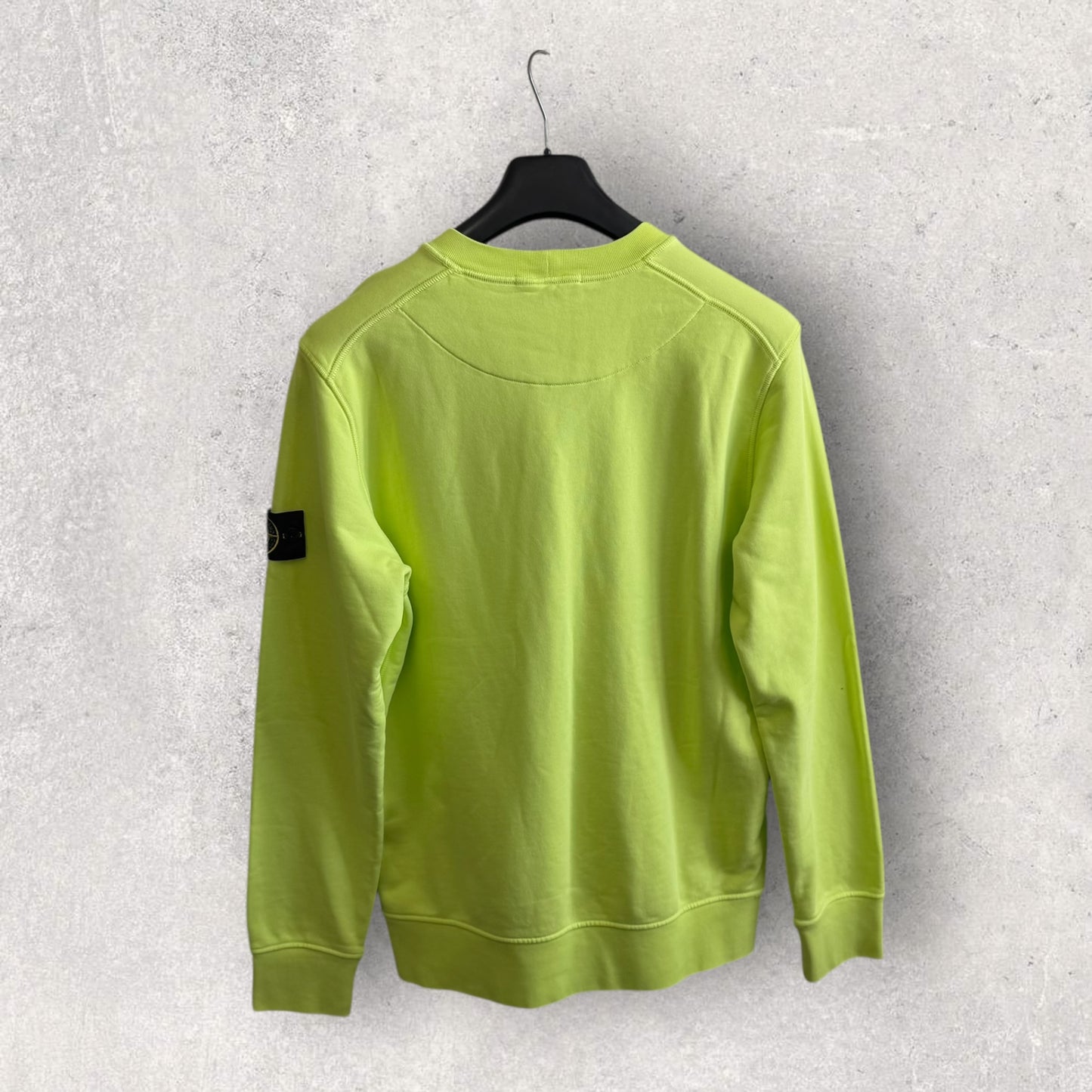 Stone Island Lime Sweatshirt (L, 22”)