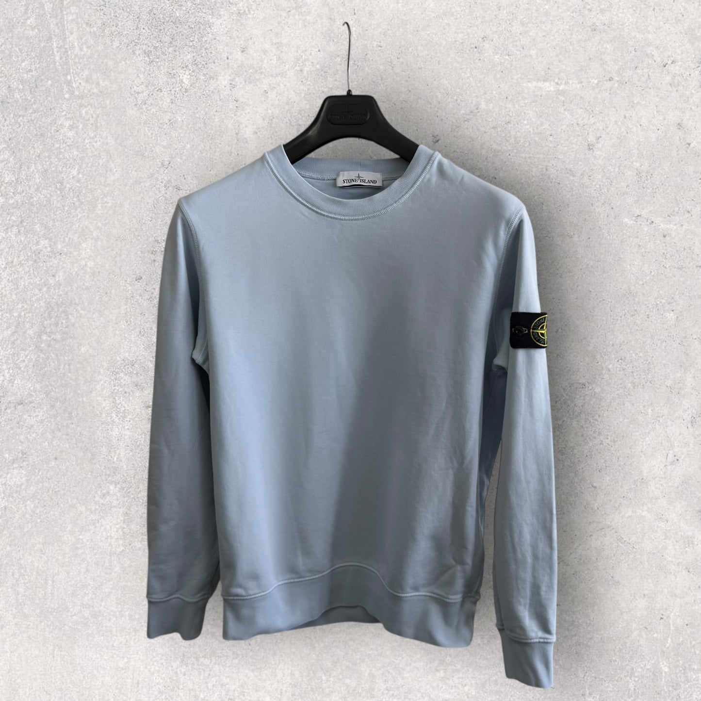 Stone Island Baby Blue Jumper (M, 22”)