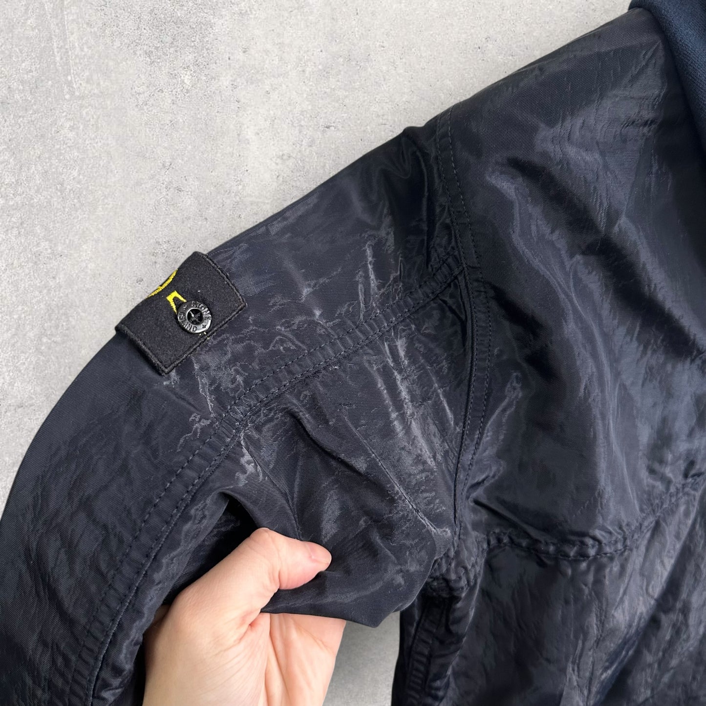 Stone Island Shimmer Hooded Overshirt (L, 21”)