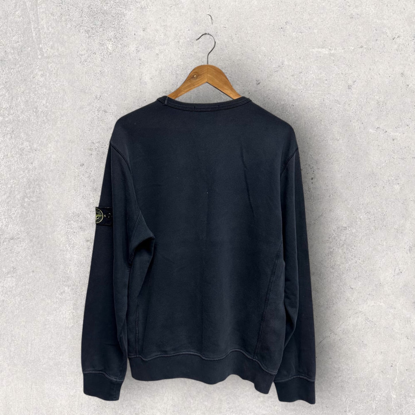 Stone Island Navy Sweatshirt (XL, 24”)