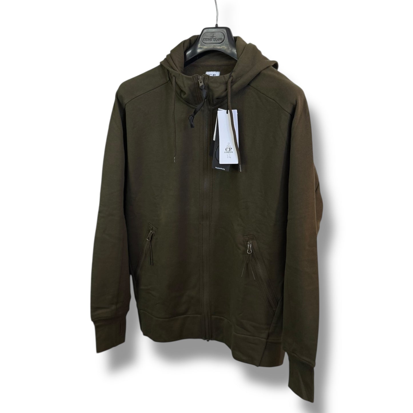 CP Company Goggle Zip Hoodie (L, 22.5”)