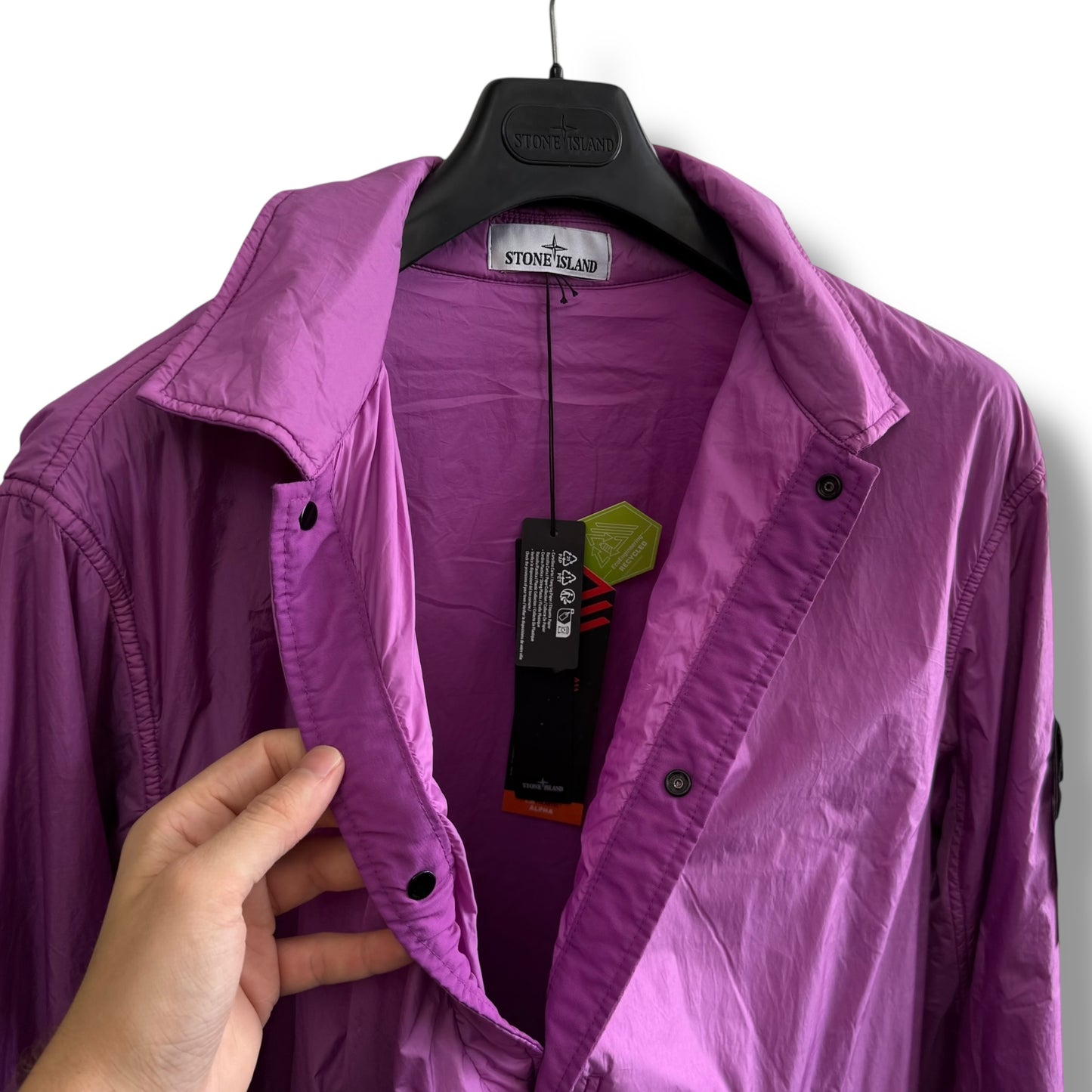 Stone Island Garment Dyed Crinkle Reps Polartec (L, 22.5”)