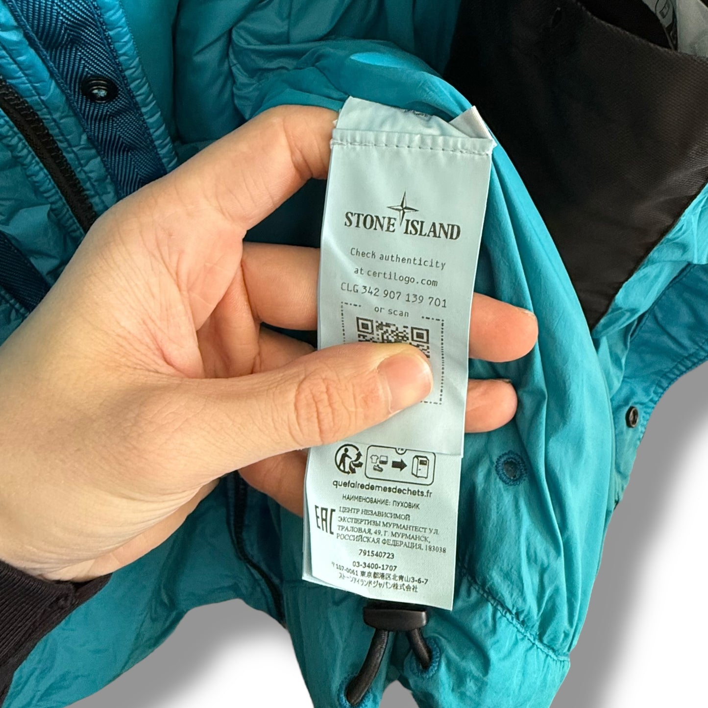 Stone Island Garment Dyed Crinkle Reps NY Down (XL, 26”)