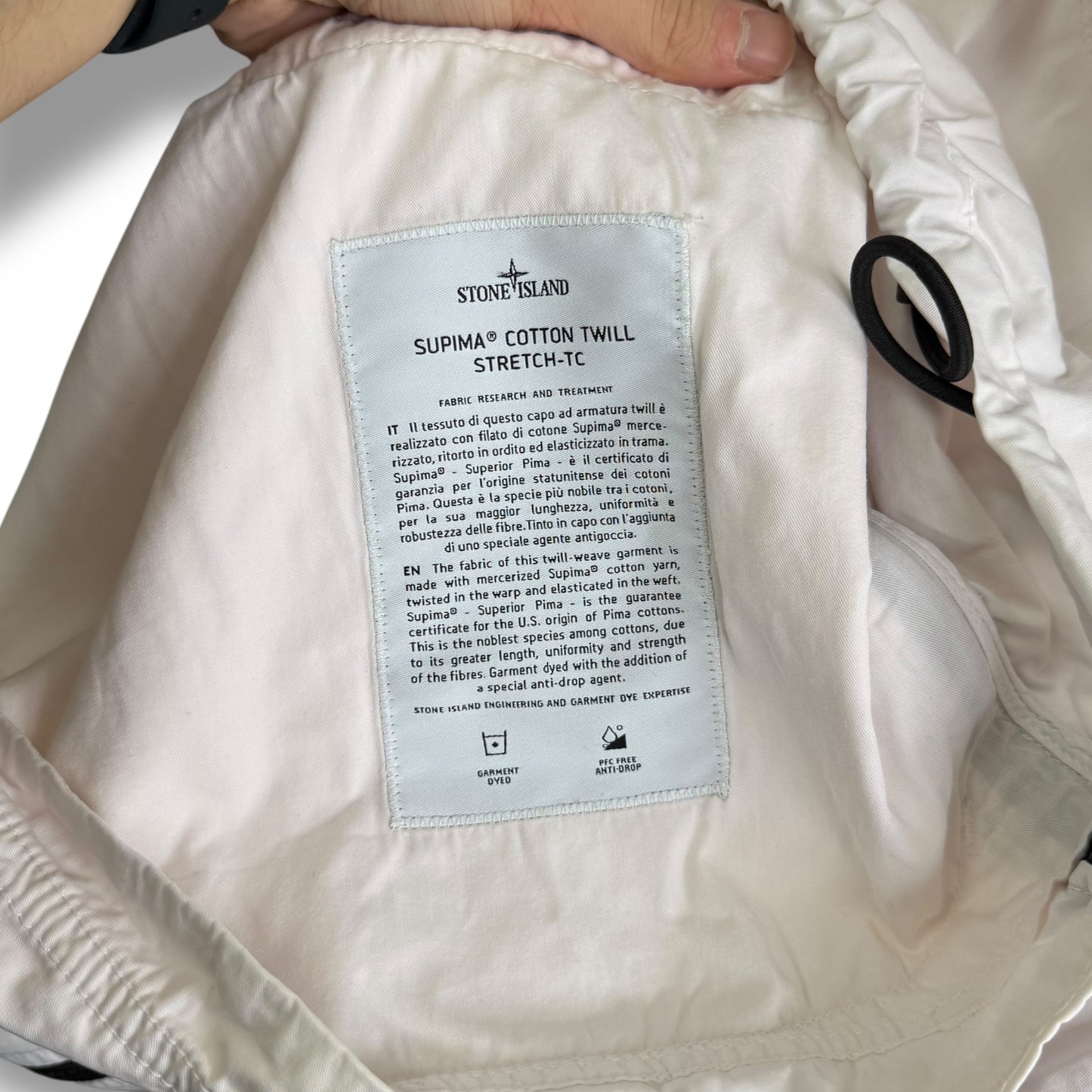 Stone Island Supima Cotton Twill Smock (L, 27”)