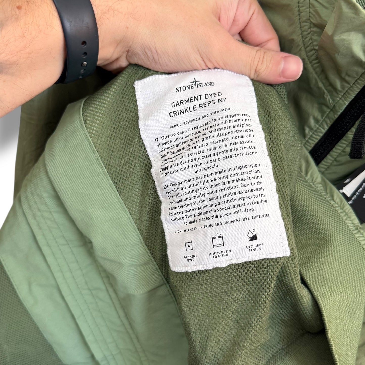 Stone Island Garment Dyed Crinkle Reps NY (XL, 24.5”)