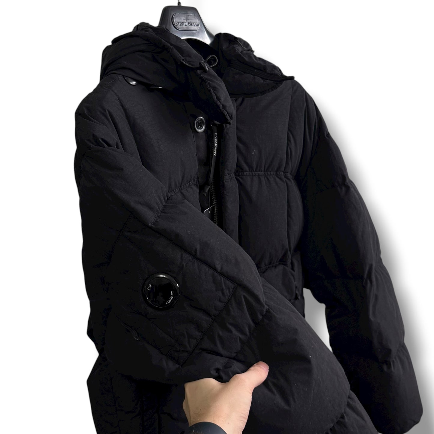 CP Company Flatt Nylon 3/4 Puffer (XL, 26”)
