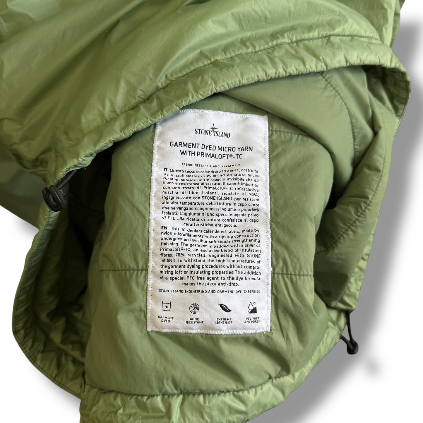 Stone Island Garment Dyed Micro Yarn with Primaloft (M, 23”)