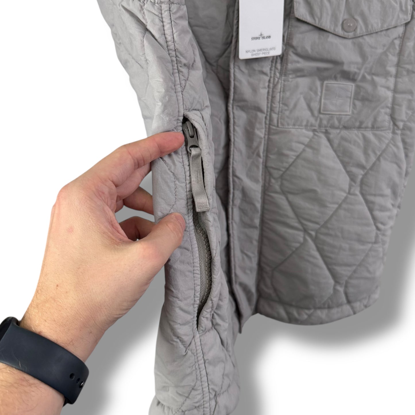 Stone Island Smerigliato Ghost Piece Gilet (L, 23”)