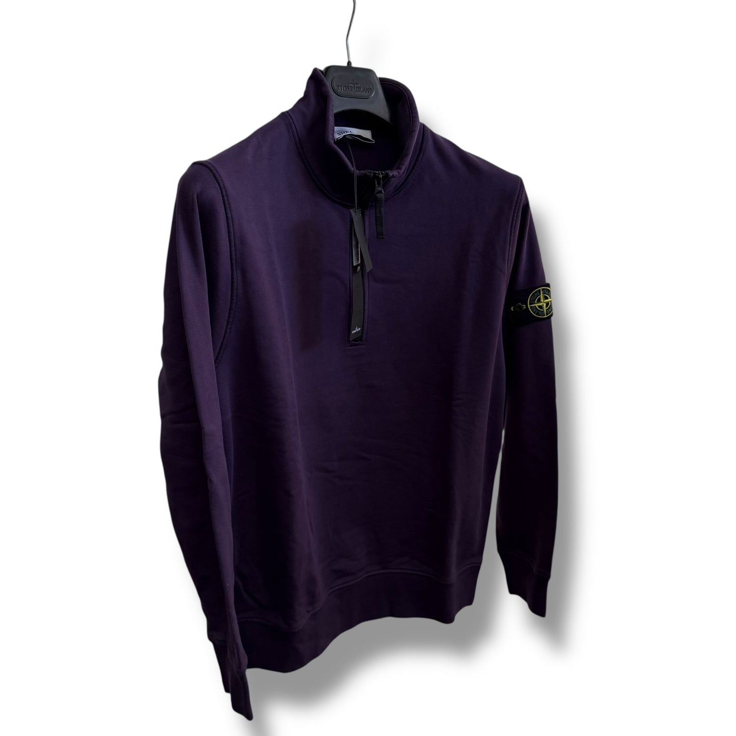 Stone Island 1/4 Zip Jumper (L, 22.5”)
