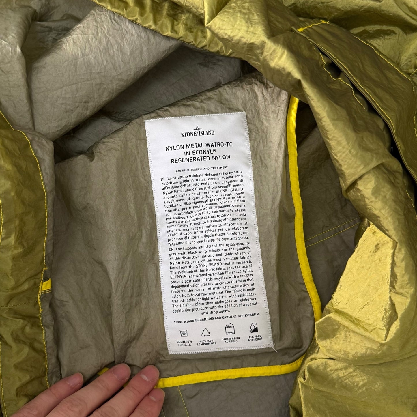 Stone Island Nylon Metal Watro-TC Smock (XL, 26.5”)