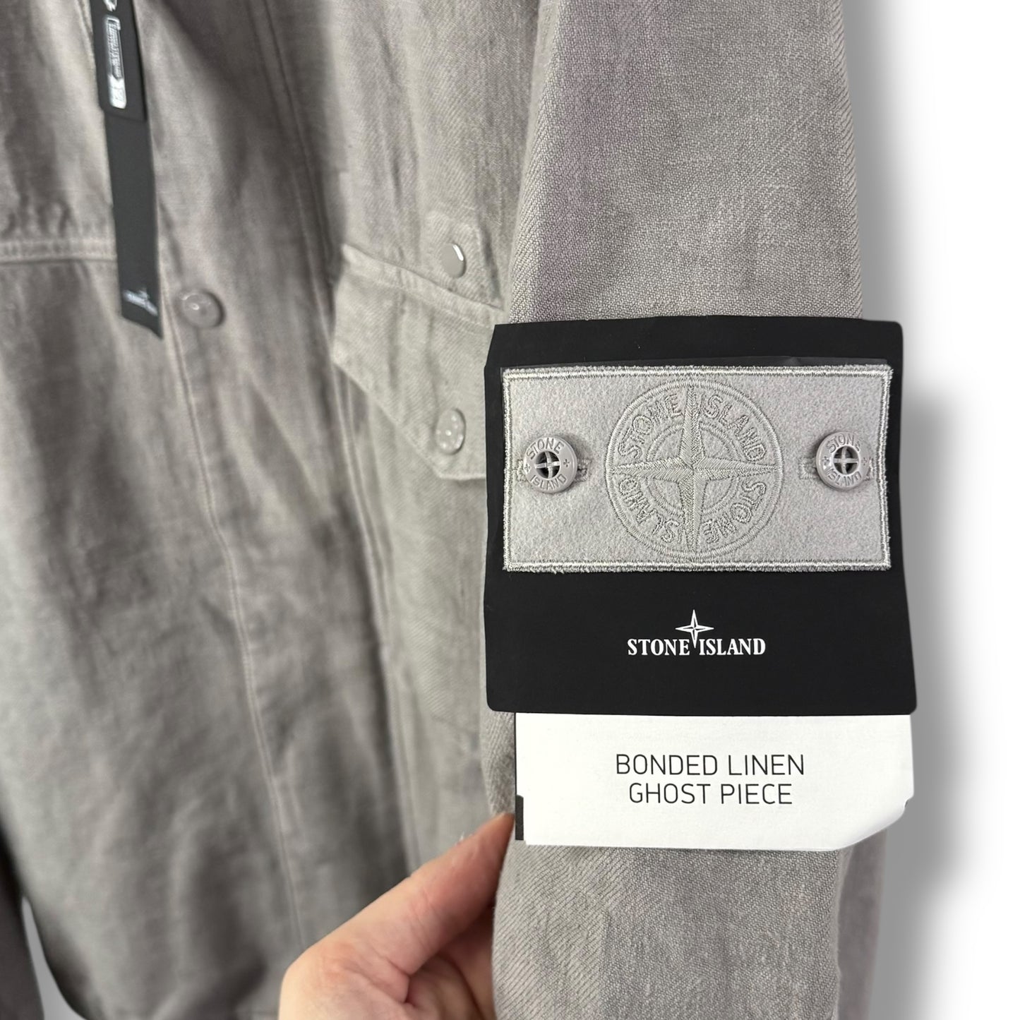 Stone Island Bonded Linen Ghost Piece (L, 23”)