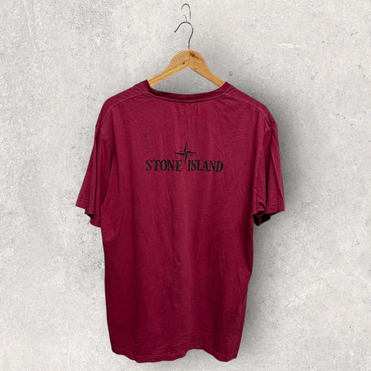 Stone Island Claret T-shirt (XL, 23”)