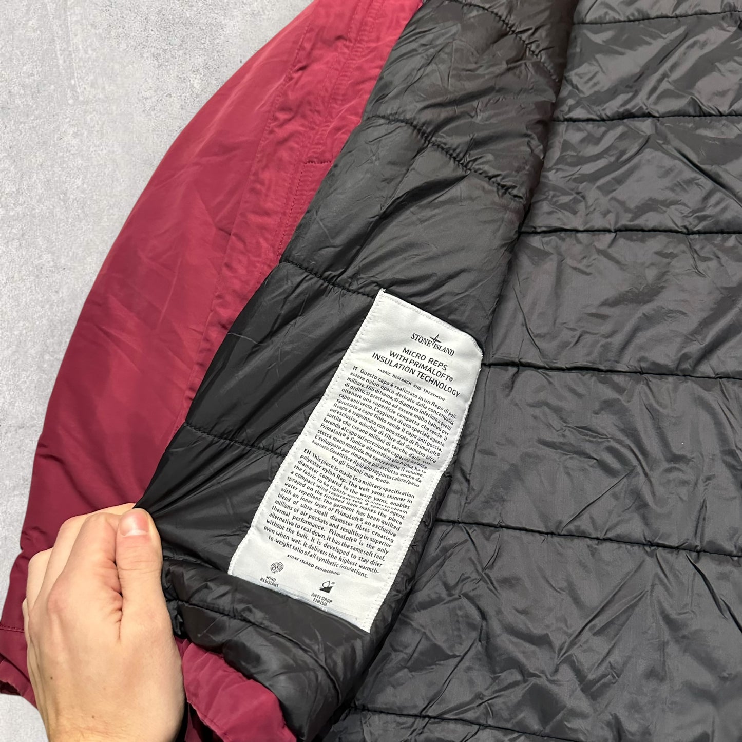 Stone Island Micro Reps with Primaloft (L 24”)