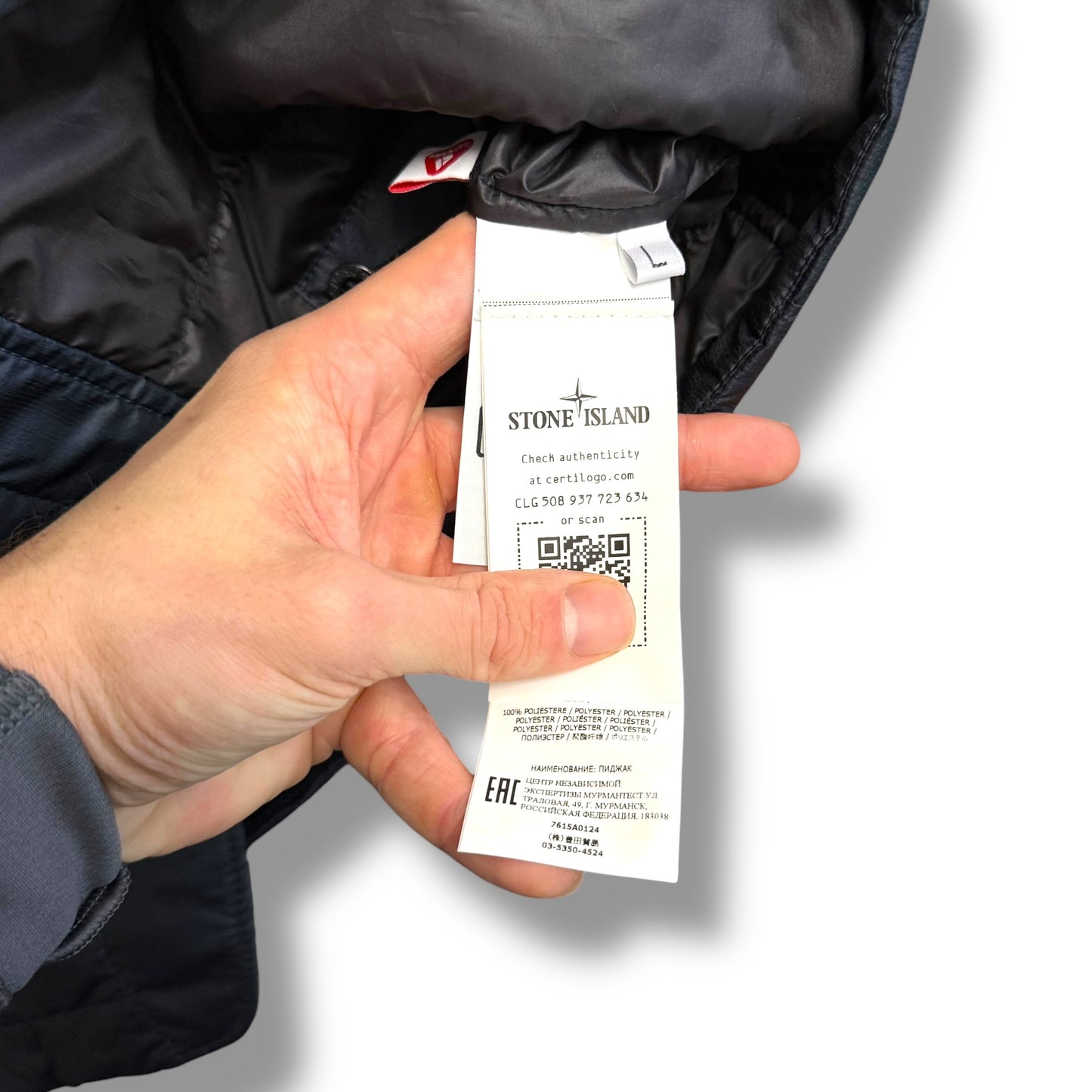 Stone Island Bio Based Ripstop Nylon Primaloft (XL, 24”)