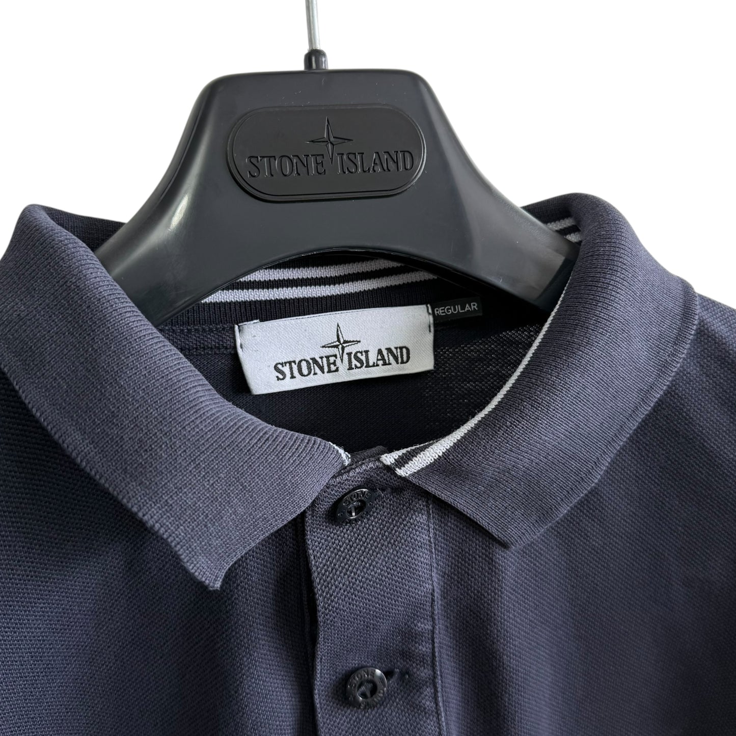 Stone Island Navy Polo (XL, 24”)