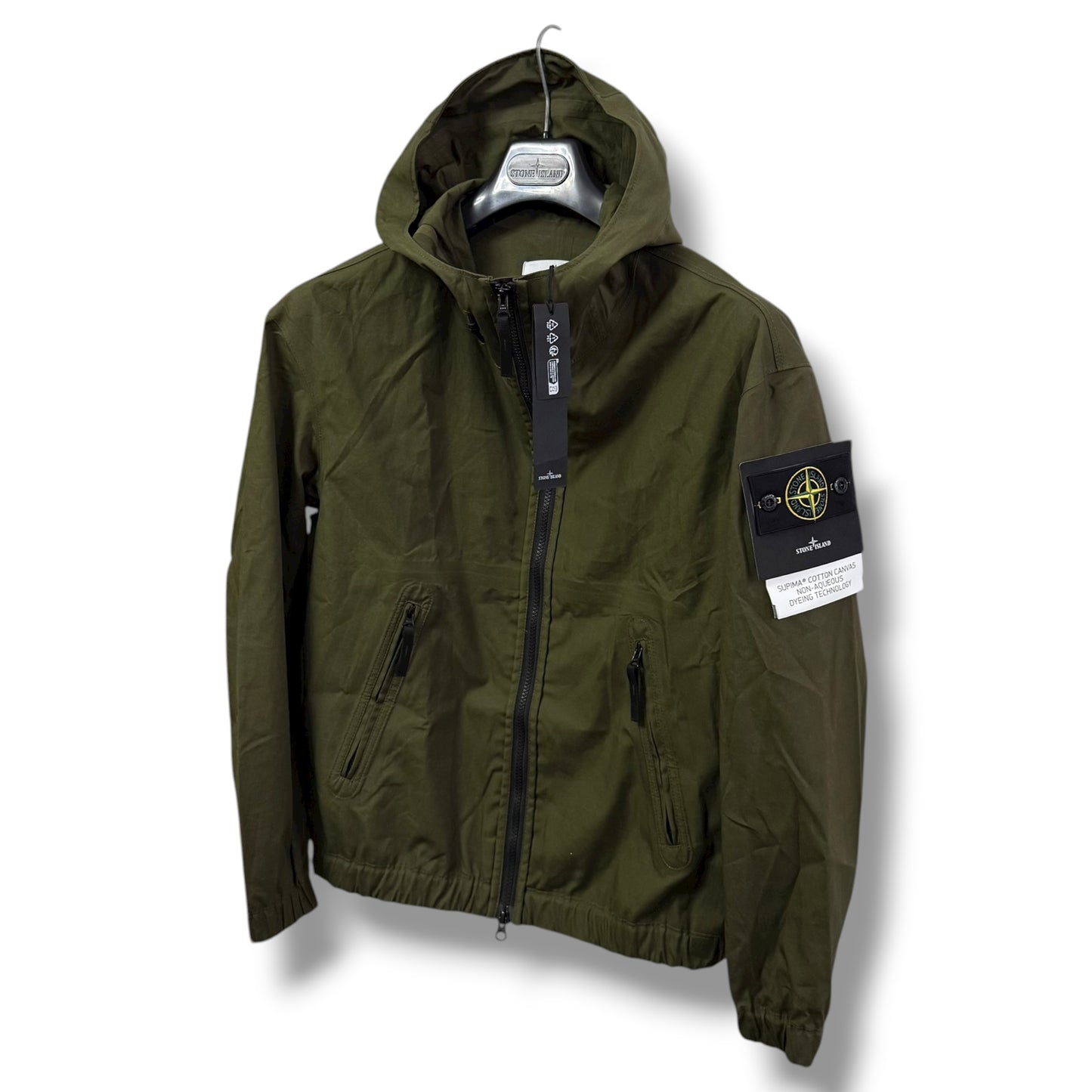 Stone Island Supima Cotton Canvas Jacket (S / M, 22.5”)