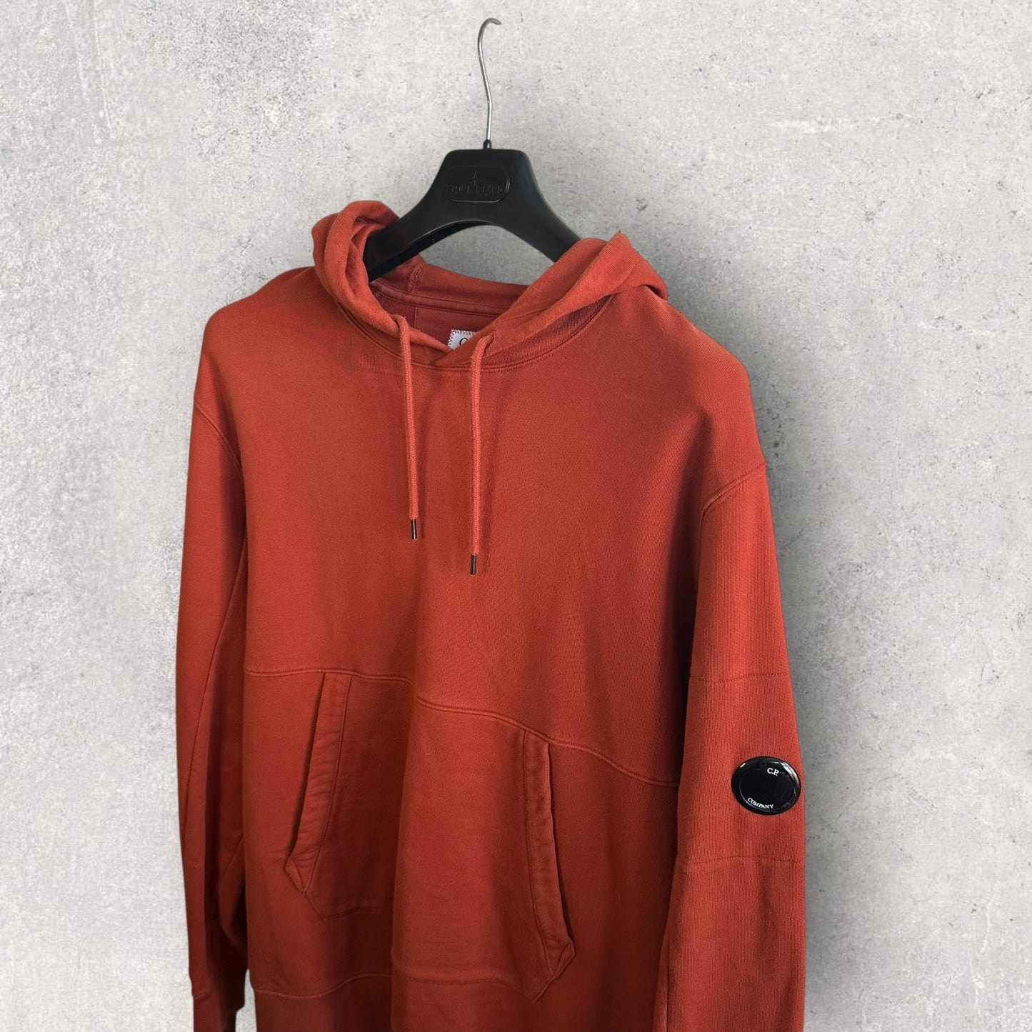 CP Company Burnt Orange Hoodie (XXL, 24.5”)