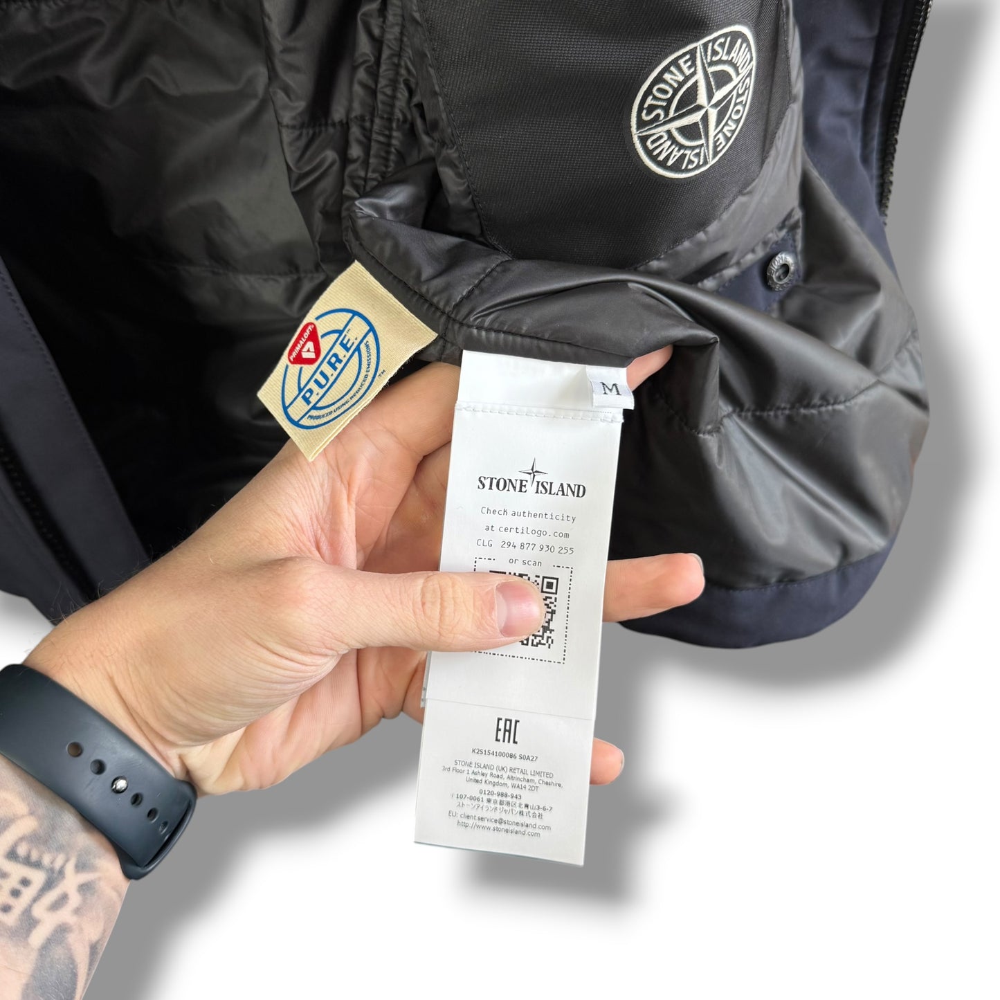 Stone Island Primaloft Insulated Soft Shell-R (M, 23”)