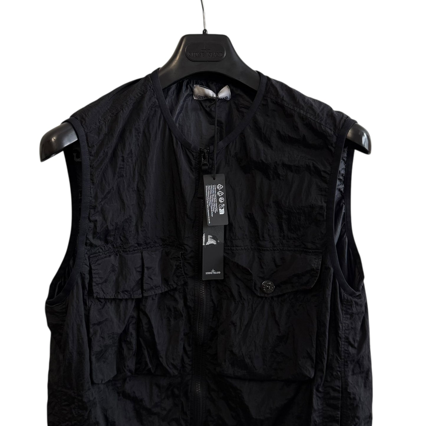 Stone Island Nylon Metal Gilet (L, 22.5”)
