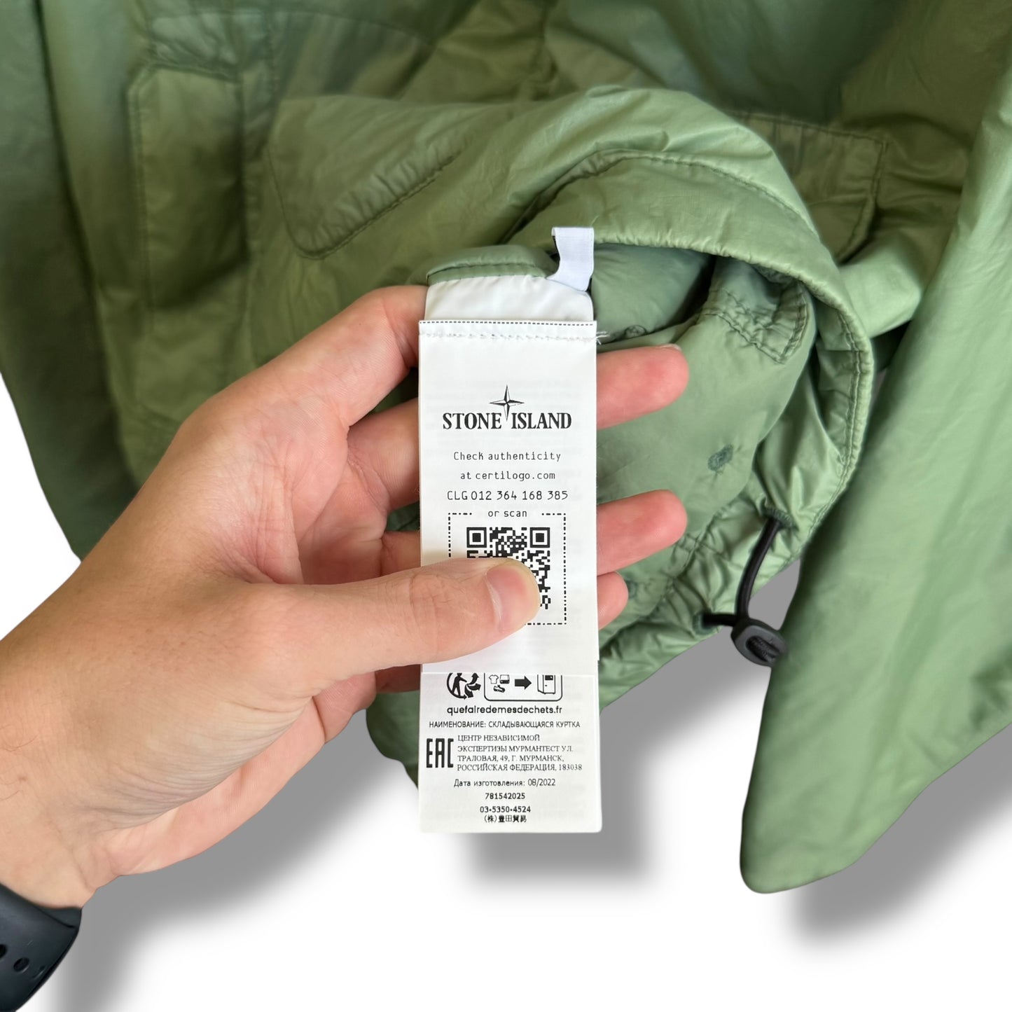 Stone Island Garment Dyed Micro Yarn with Primaloft (XL, 25”)