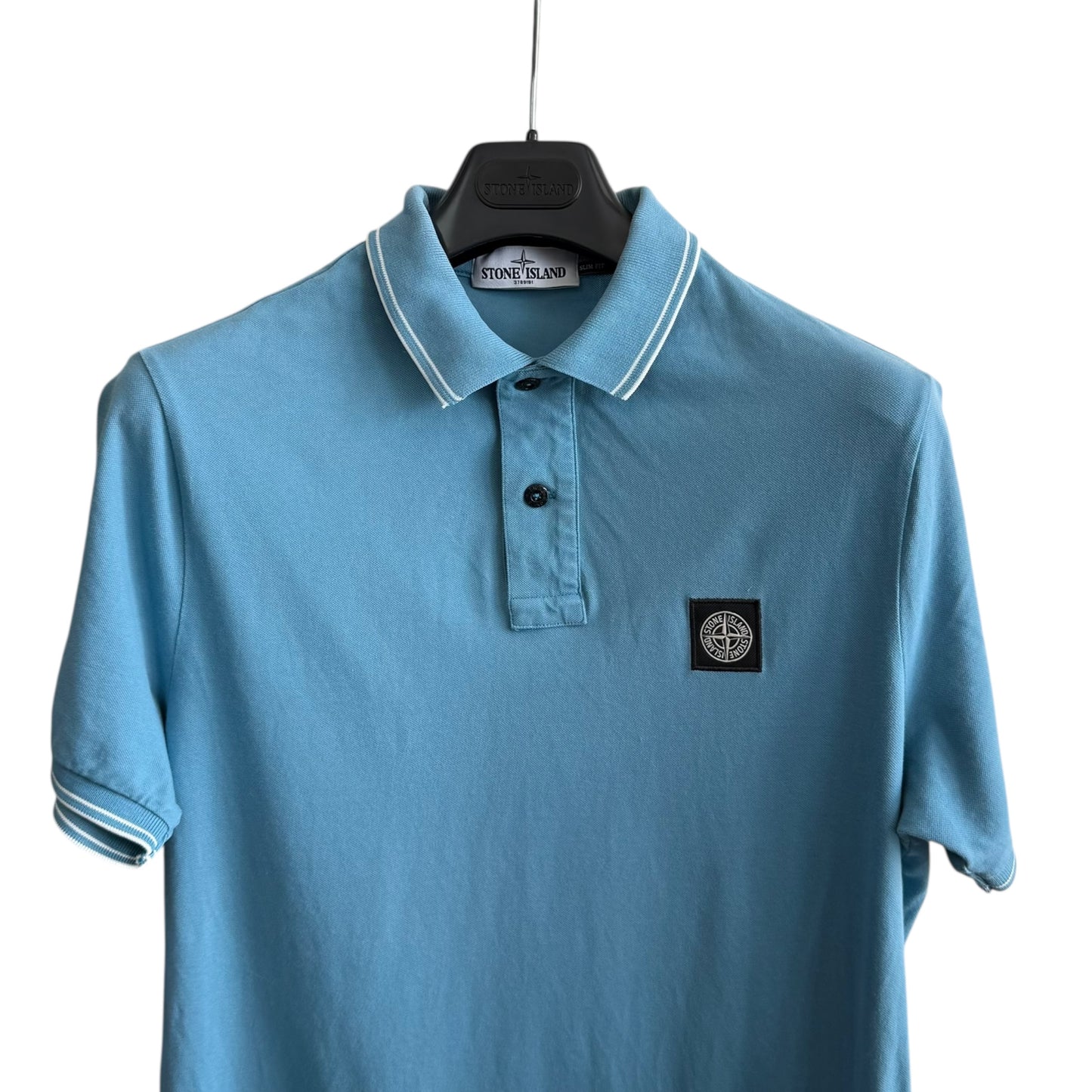 Stone Island Blue Polo (L, 21”)