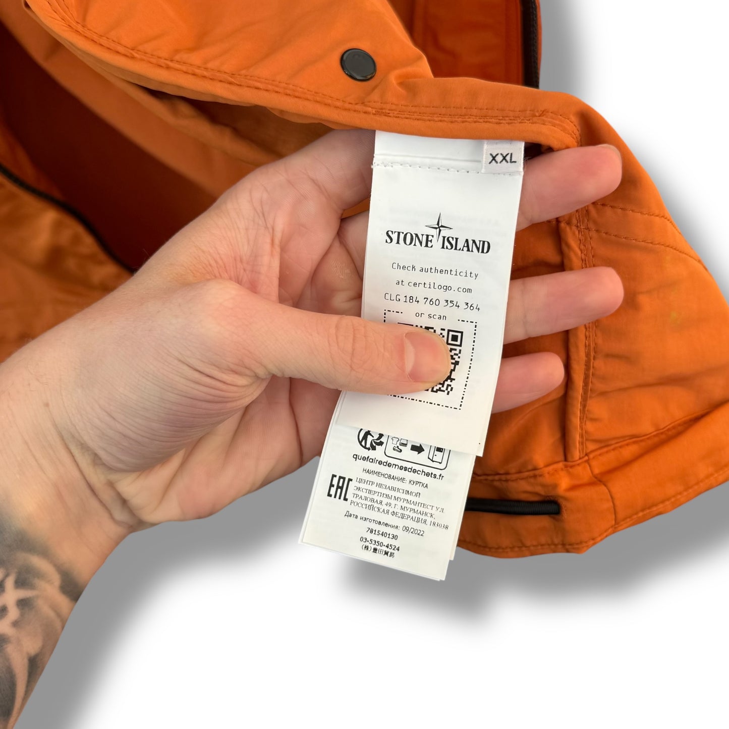 Stone Island Hyper Dense Nylon Raso (2XL, 26.8”)