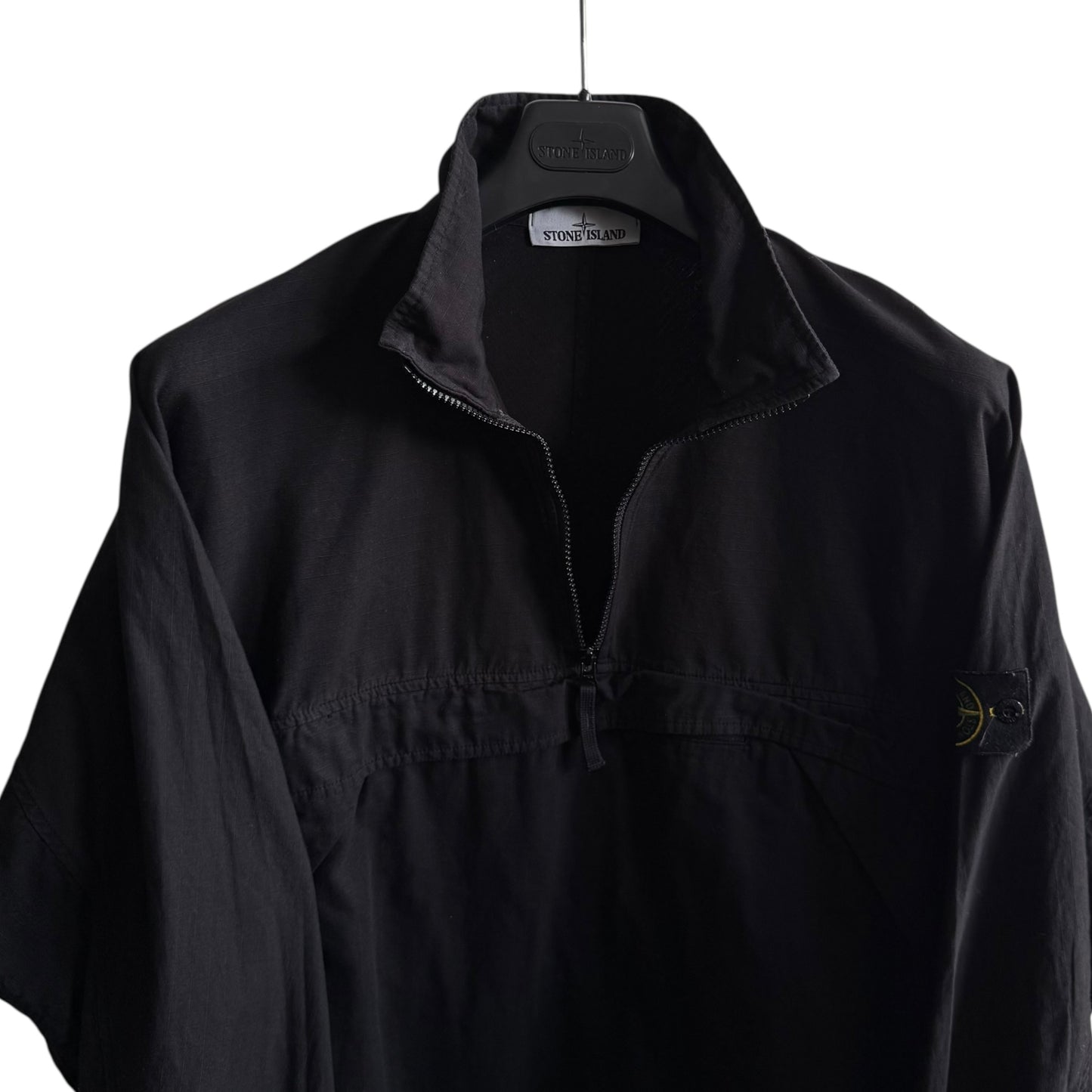 Stone Island 1/4 Zip Smock (L, 25.5”)