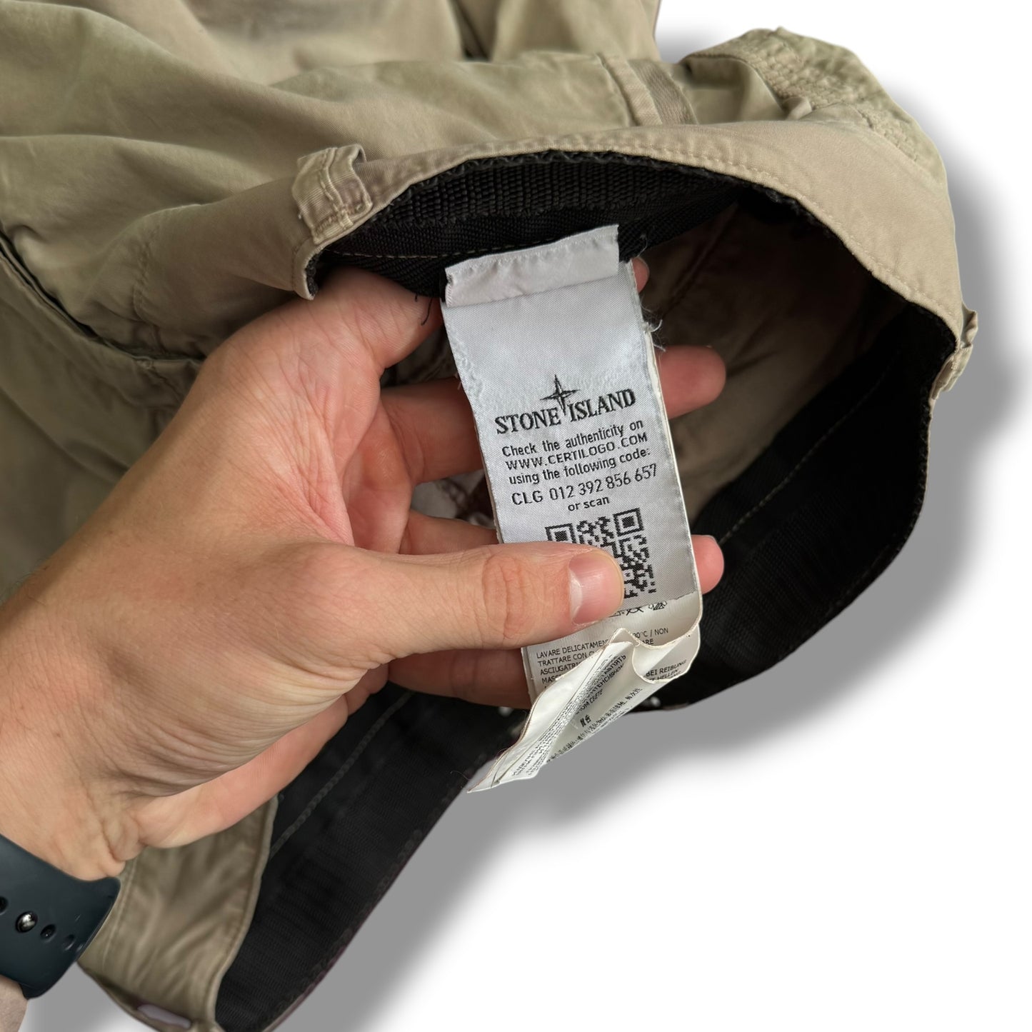 Stone Island Beige Cargo Shorts (32”)