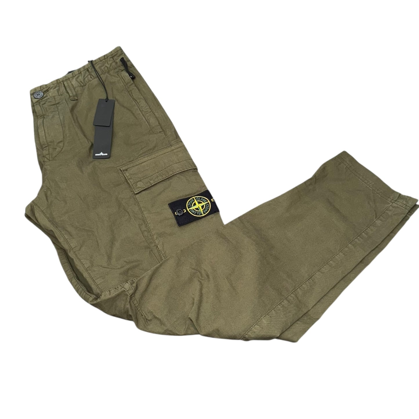 Stone Island Khaki Cargos (30 Waist)