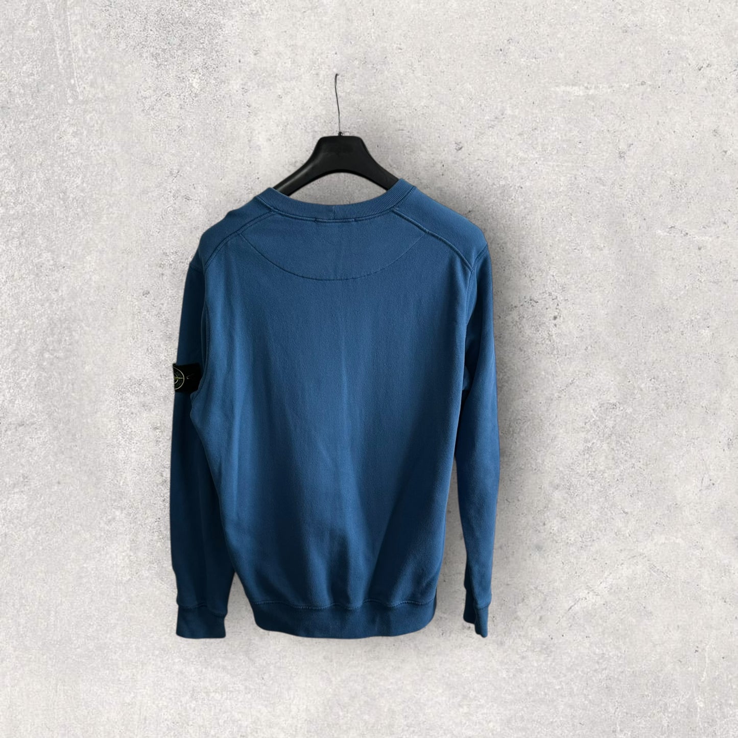 Stone Island Blue Sweatshirt (L, 22.5”)