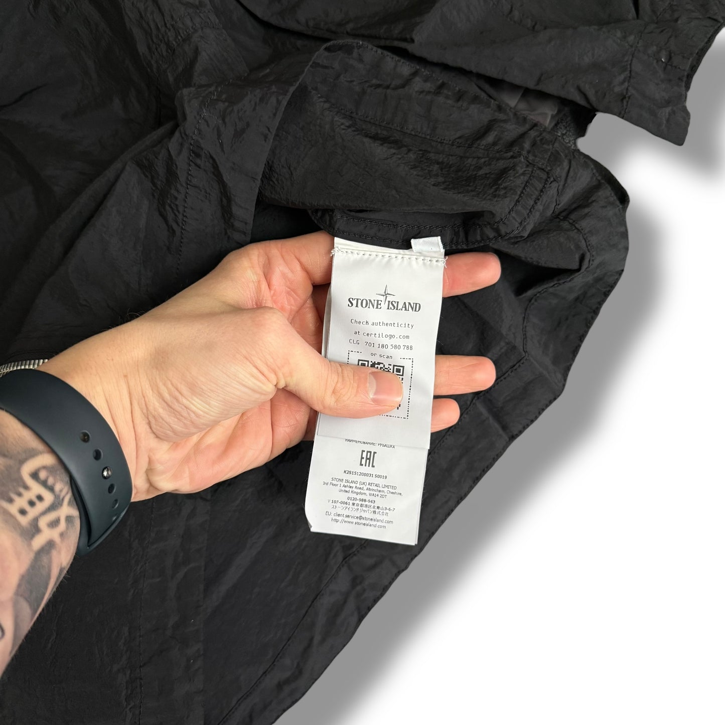 Stone Island Nylon Metal Overshirt (2XL, 24.5”)