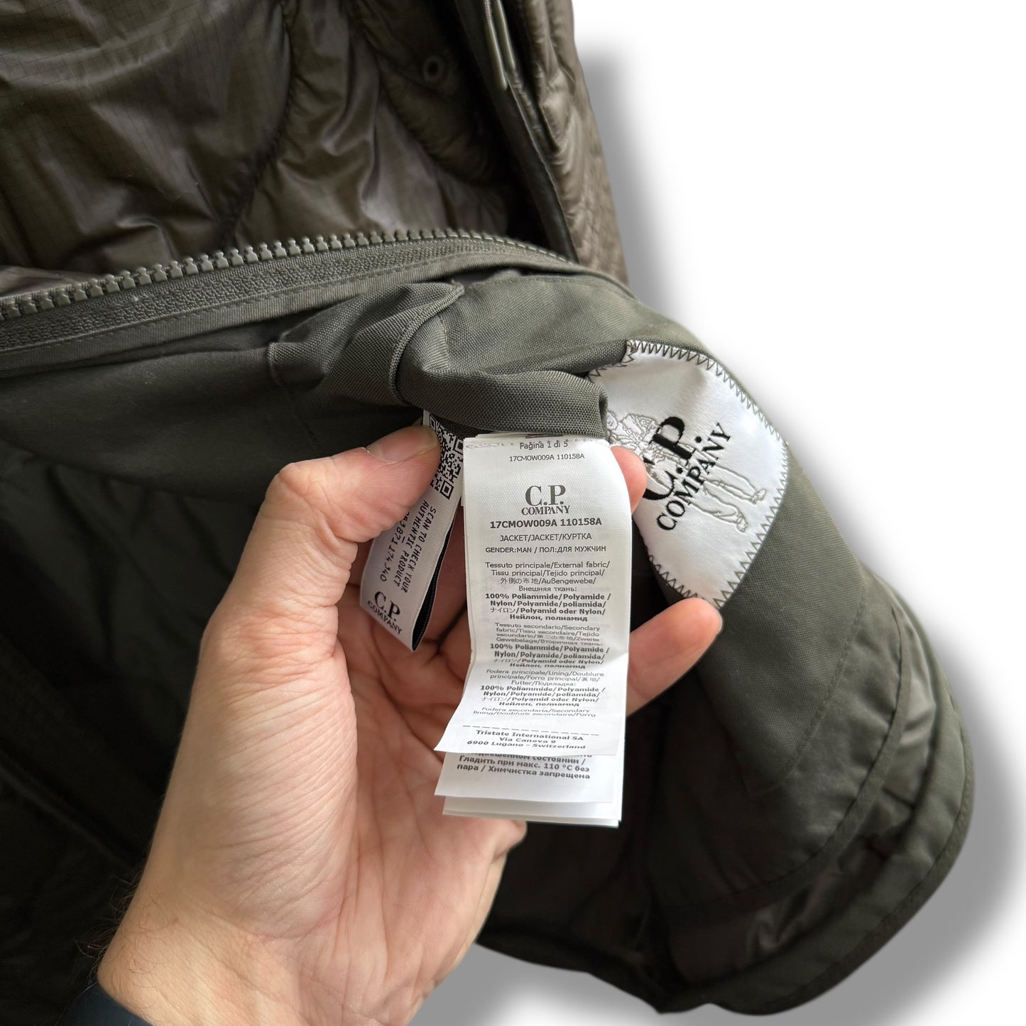 CP Company Shell Liner Primaloft Jacket (M, 22.5”)