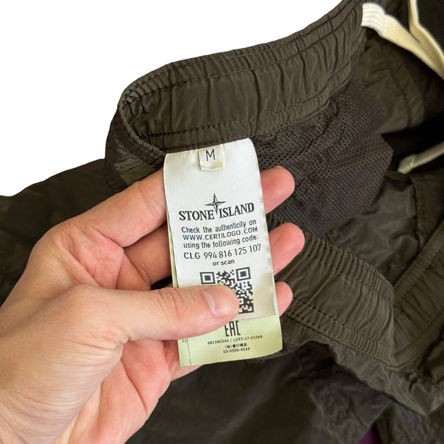 Stone Island Nylon Cargo Shorts (M, 32-34”)