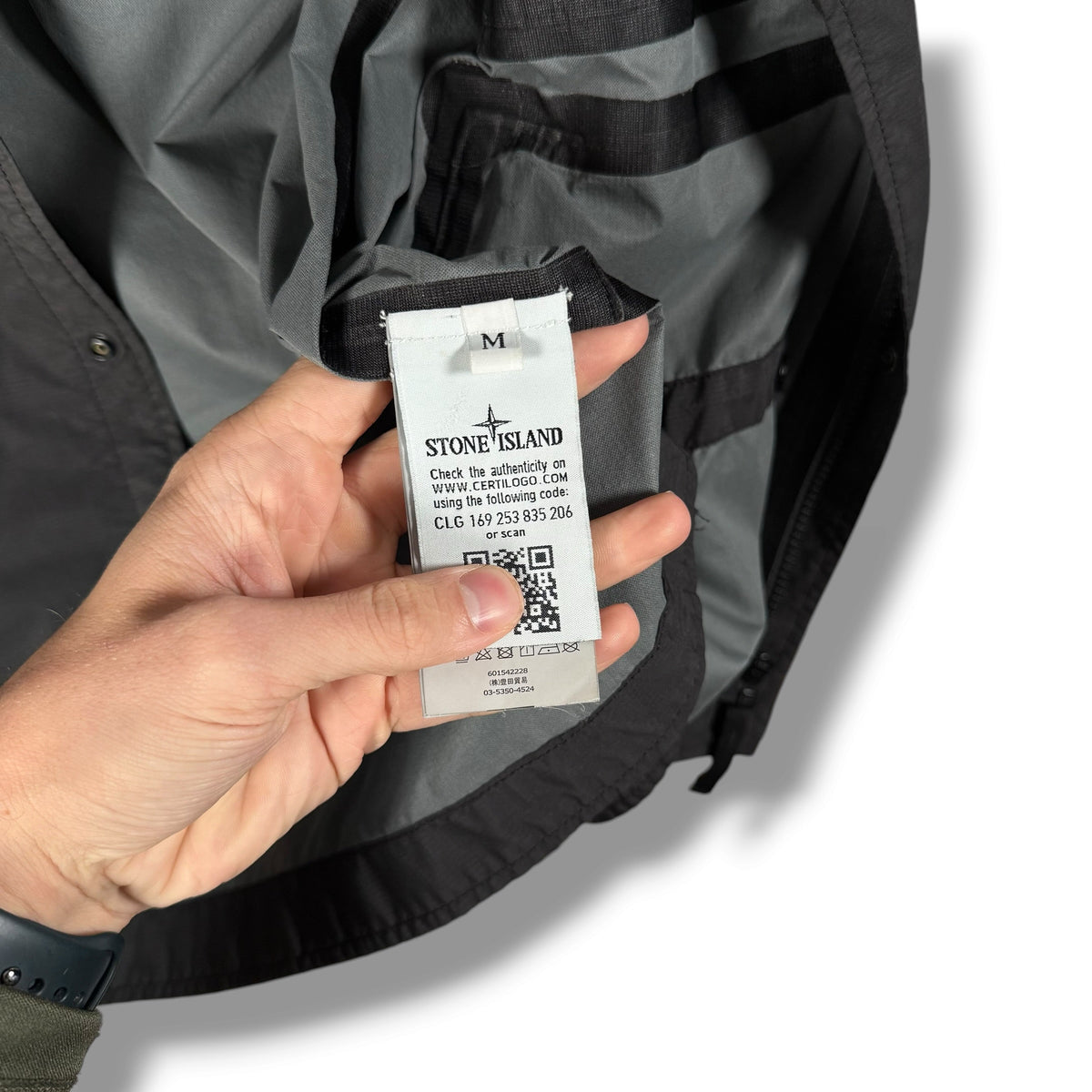 Stone Island Garment Dyed Performance Rip Stop Water Proof Jacket (M, 22”)
