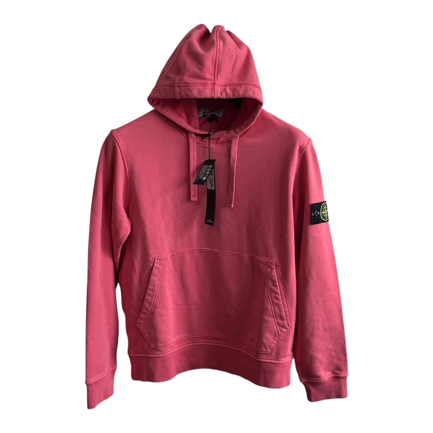 Stone Island Pink Hoodie - (L, 22.5”)
