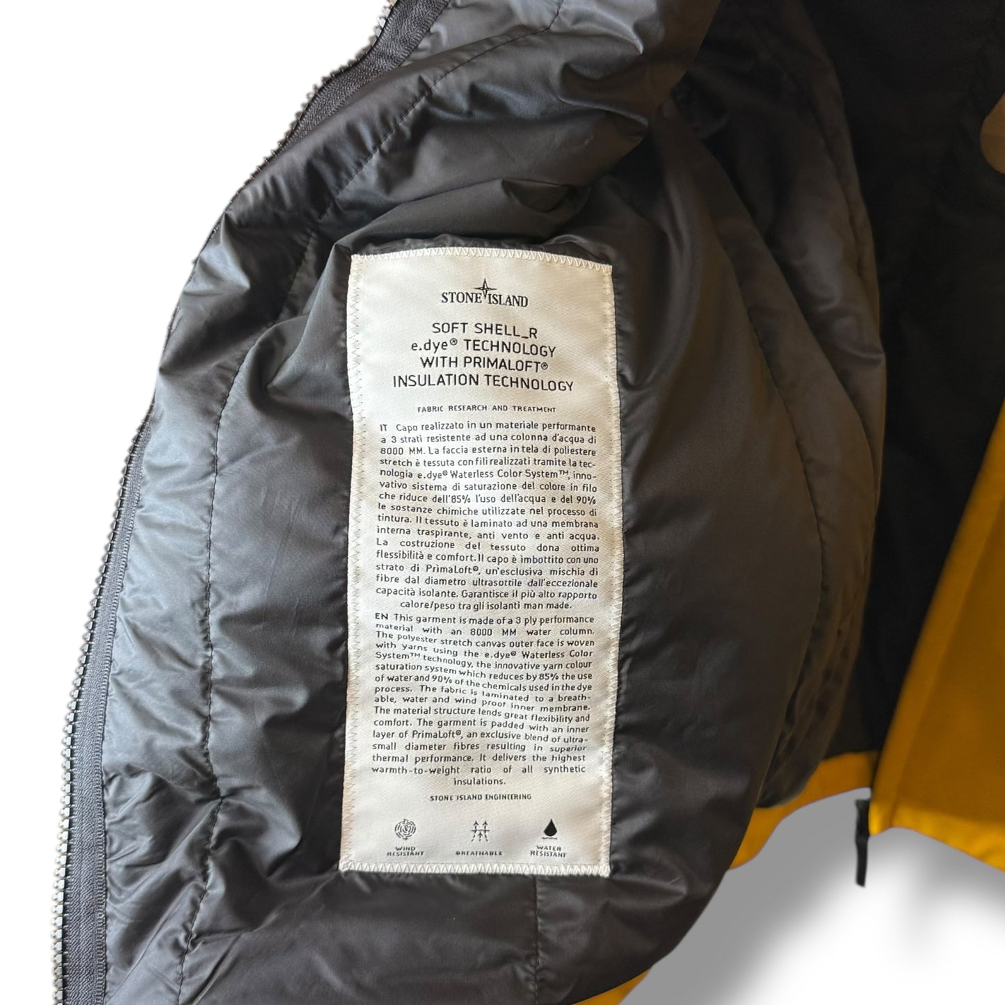 Stone Island Soft Shell Primaloft Gilet (L, 22.5”)