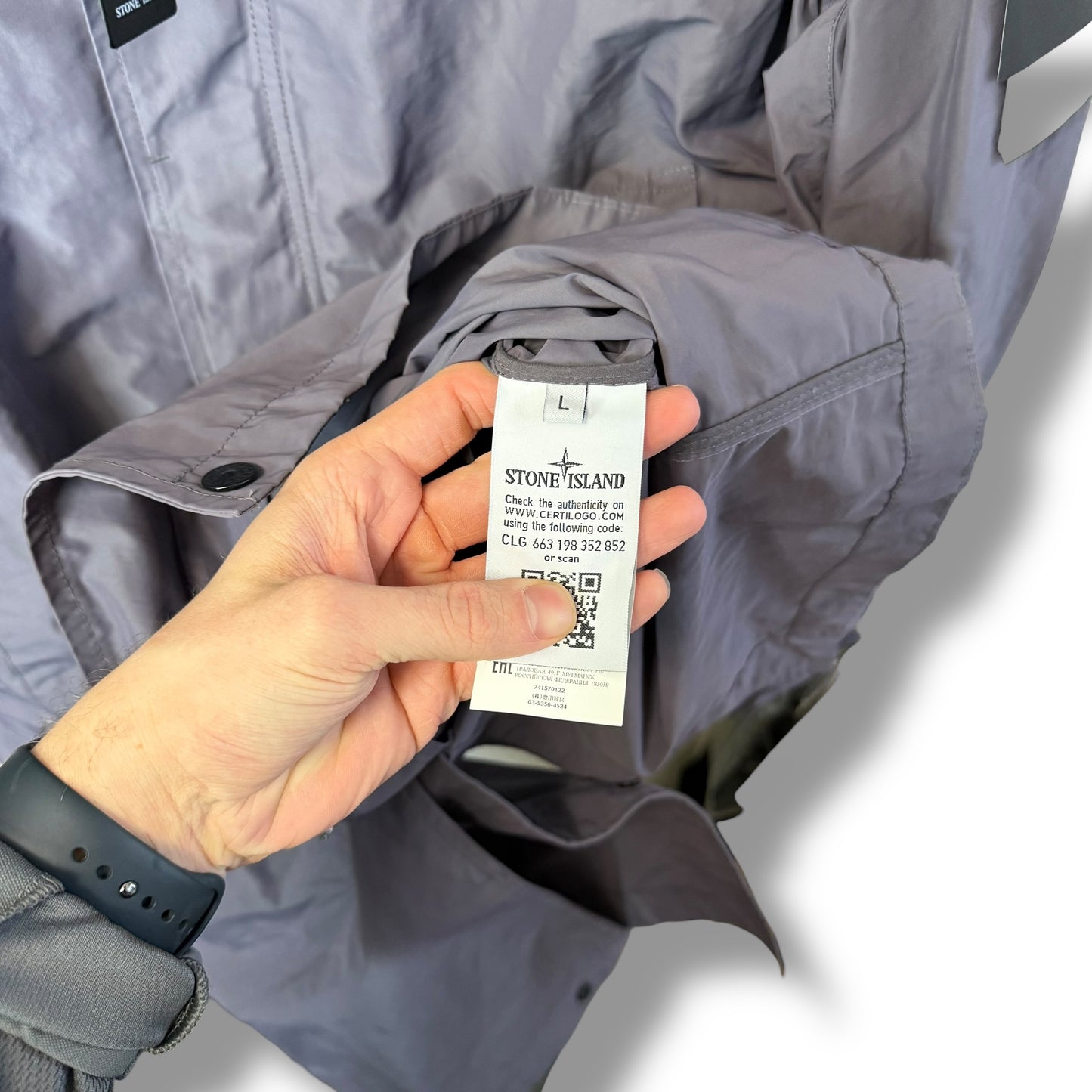 Stone Island Micro Reps Parka (2XL, 26”)