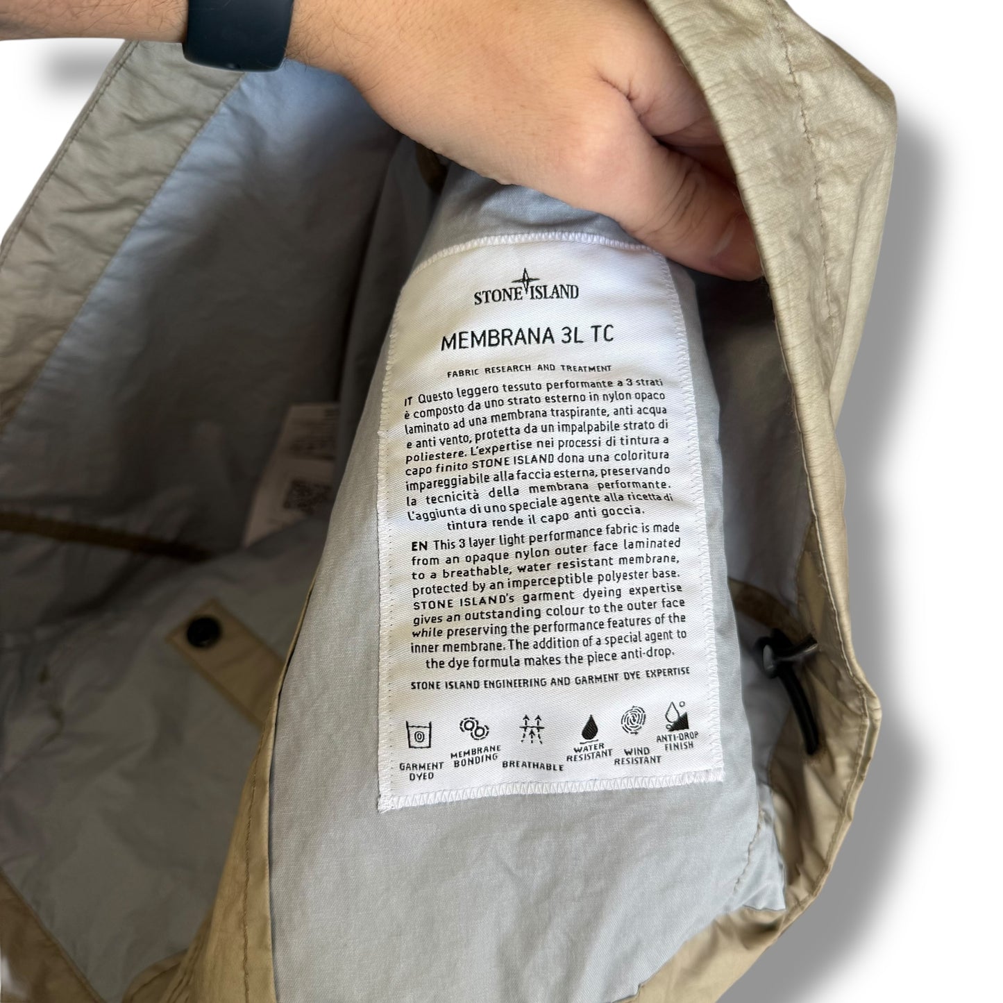 Stone Island Membrana 3L TC (L, 23”)