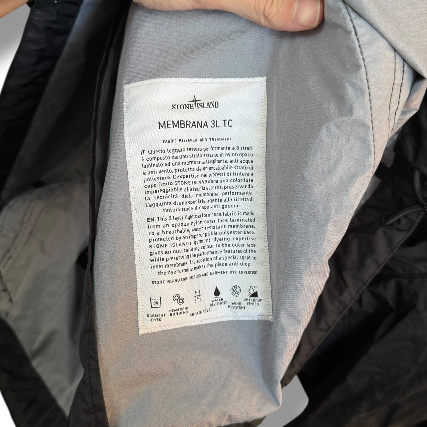 Stone Island Membrana 3L-TC (XXL, 25.5”)