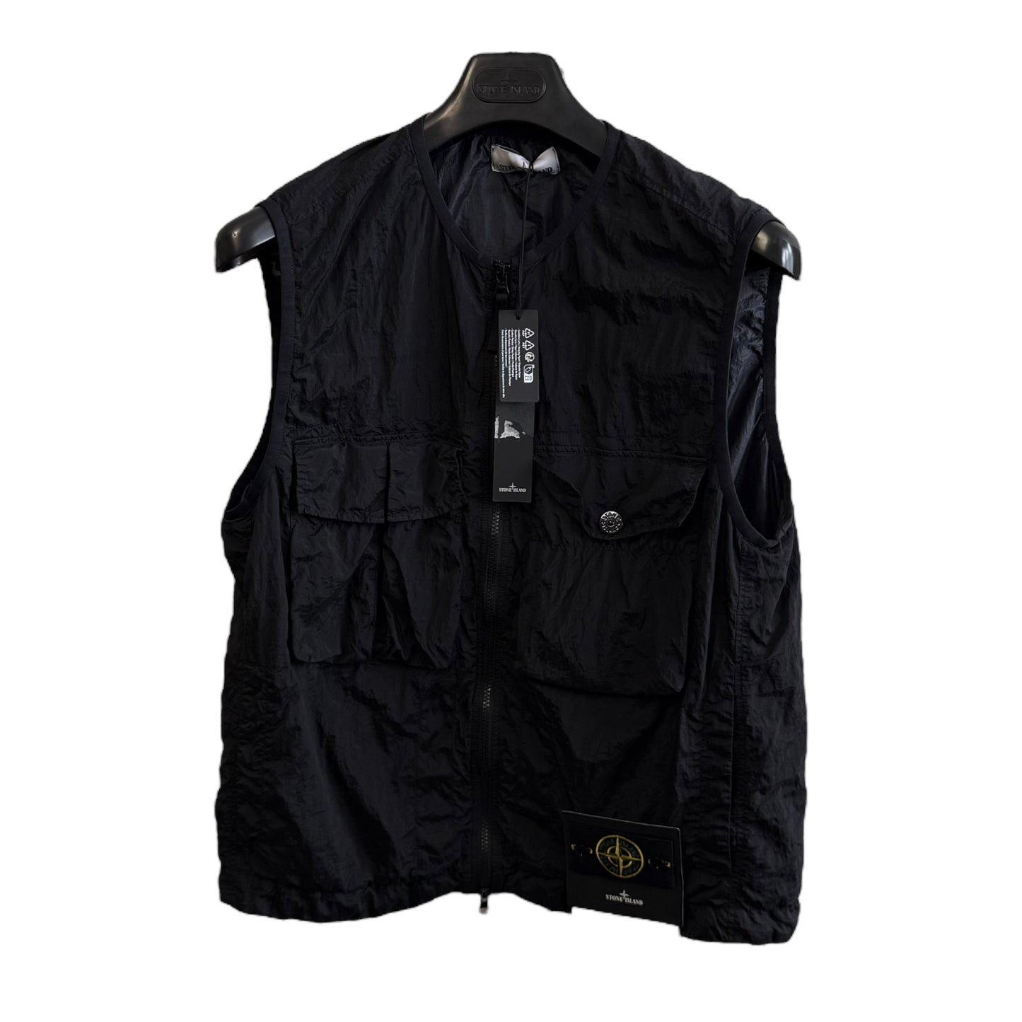 Stone Island Nylon Metal Gilet (L, 22.5”)