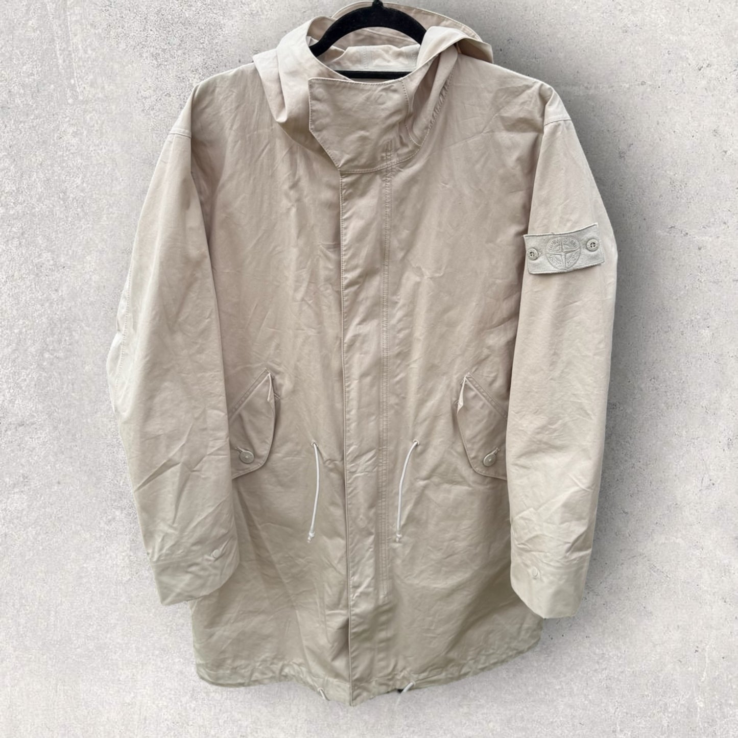 Stone Island O-Ventile Ghost Trench Coat (M, 24”)