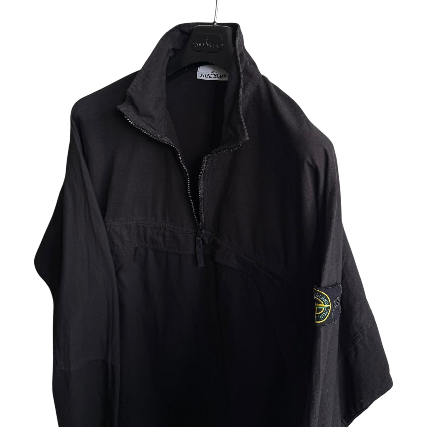 Stone Island 1/4 Zip Smock (L, 25.5”)