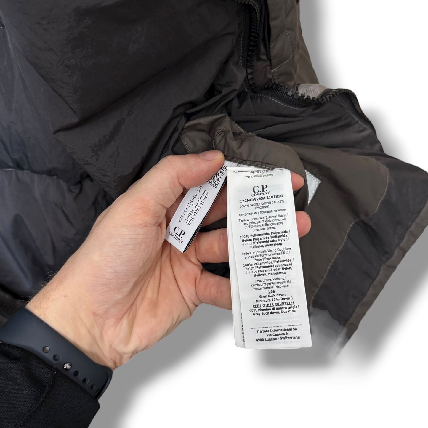 CP Company Bi-TM Down Coat (XL, 26.5”)